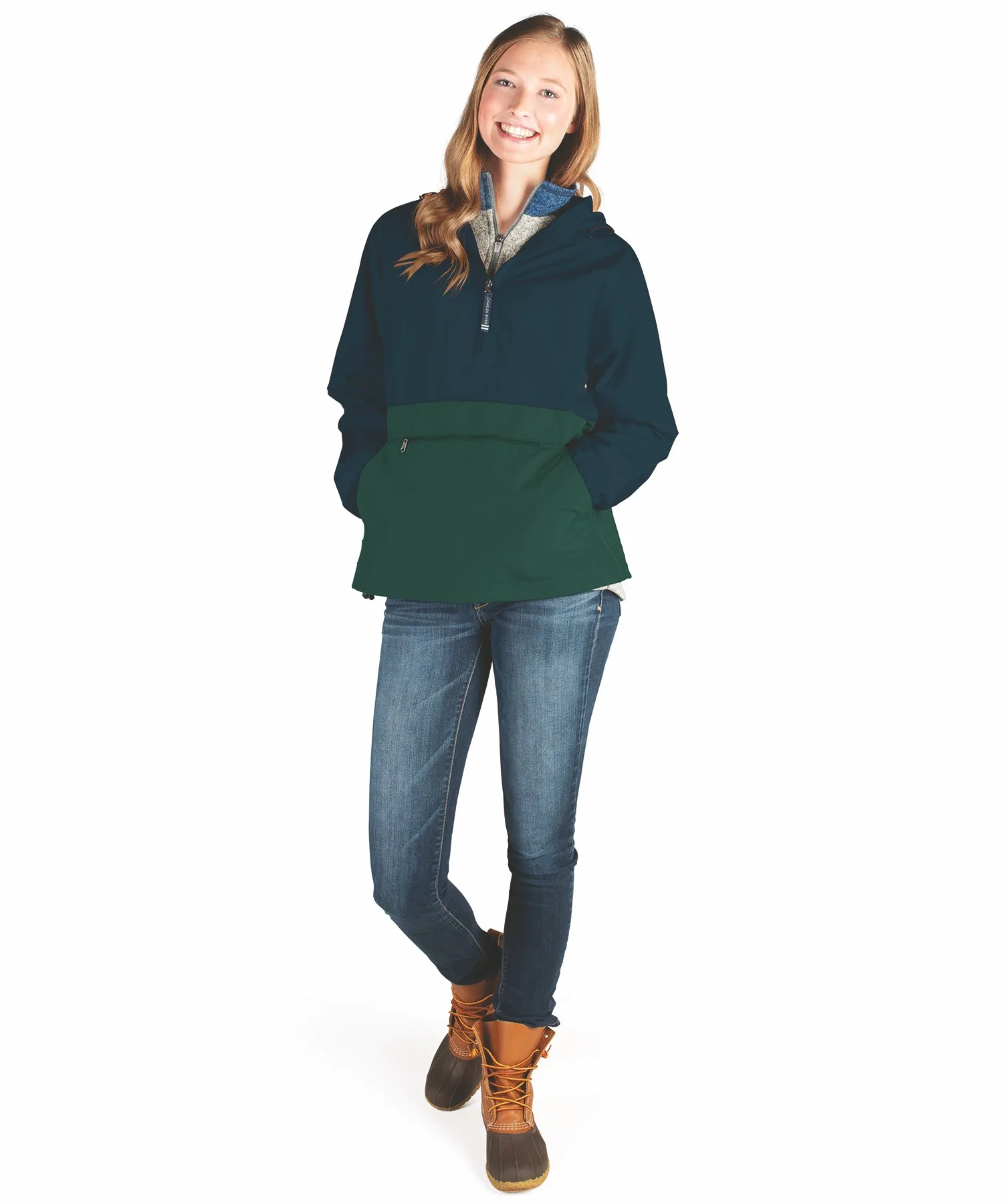 Navy Blue/Forest Green Blank Front