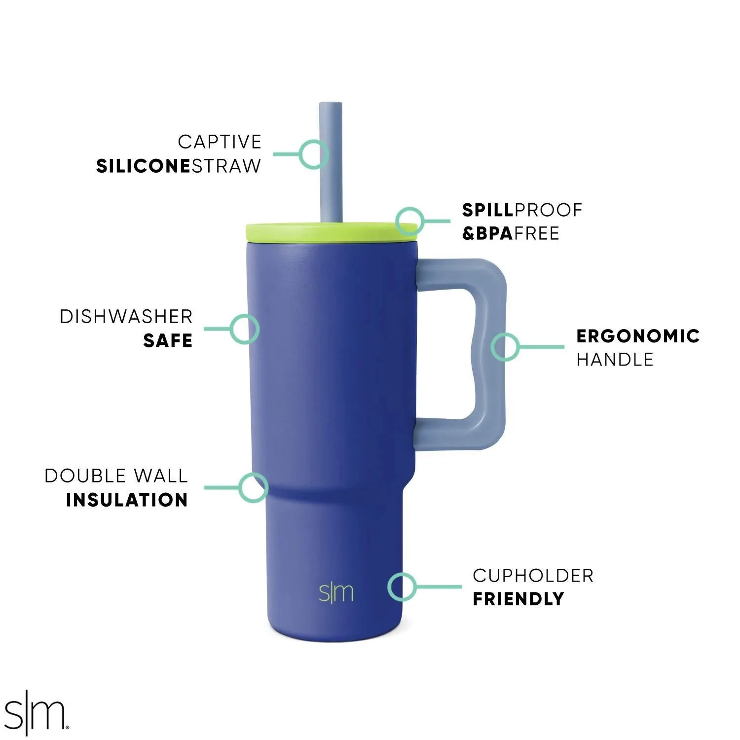 24 oz Simple Modern® Stainless Steel Double-Walled Insulated Trek Tumbler view 3