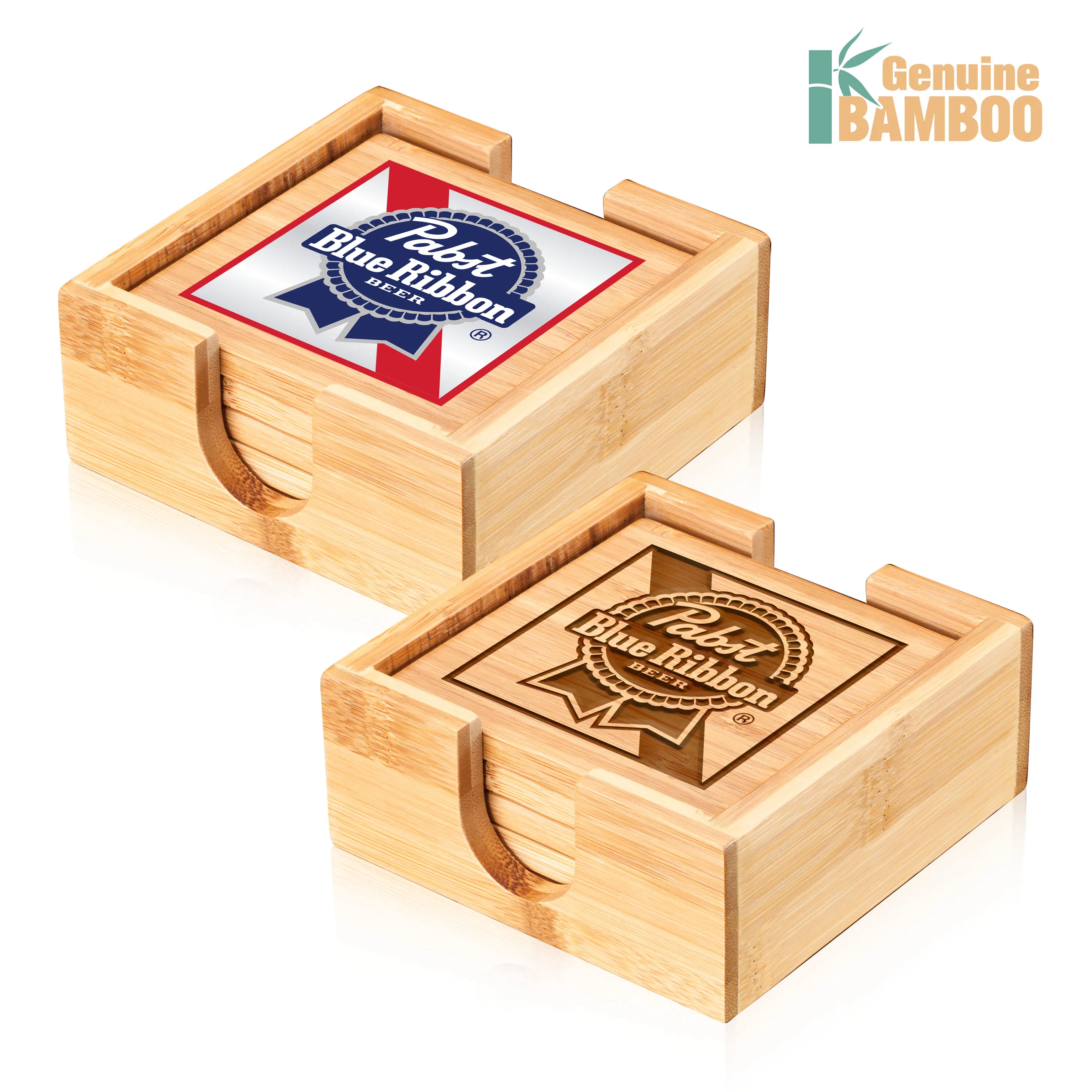 Fairfax Bamboo Coasters Set