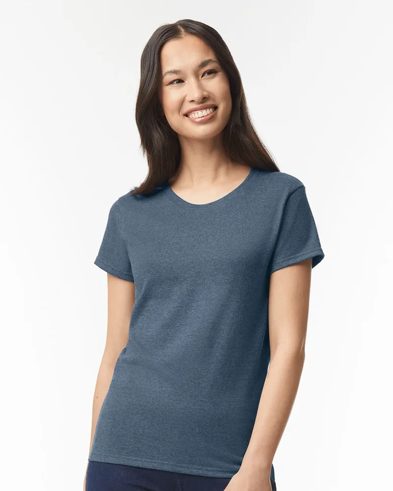 Gildan® Women's Short Sleeve Heavy Cotton™ T-Shirt view 2