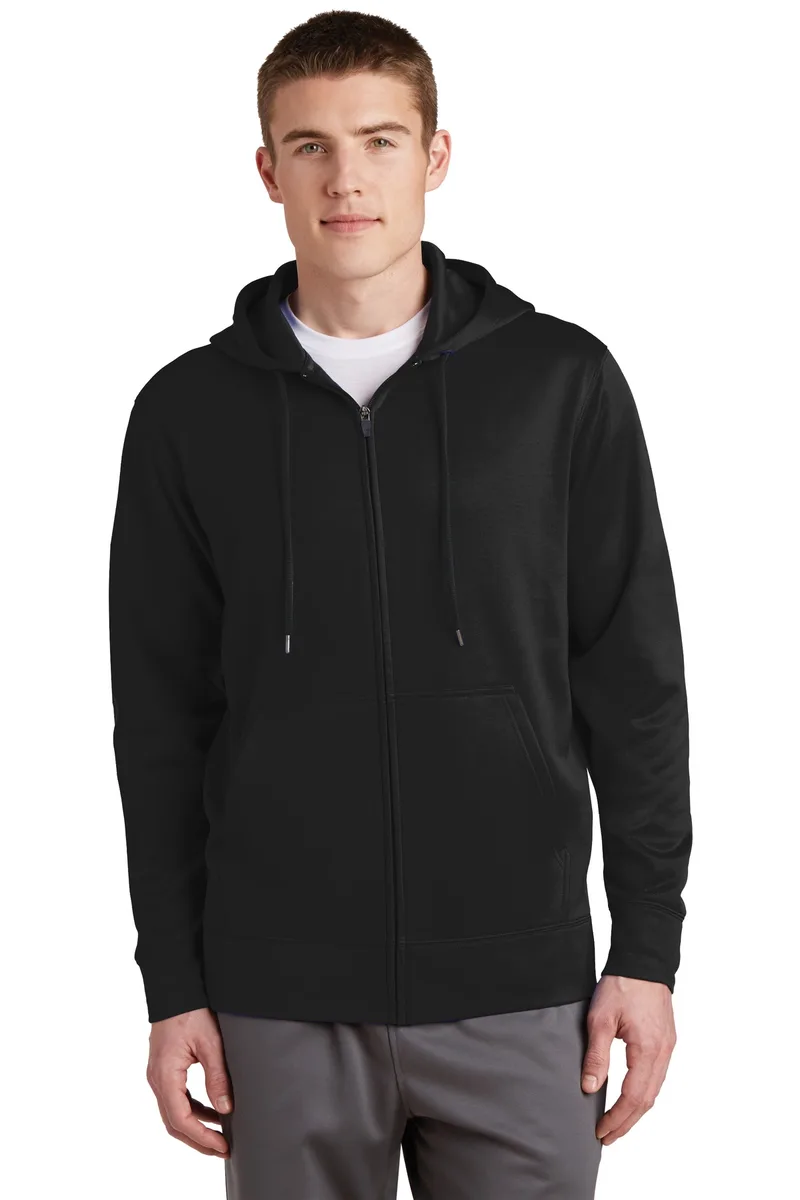 Sport-Tek® Sport-Wick® Fleece Full-Zip Hooded Jacket.