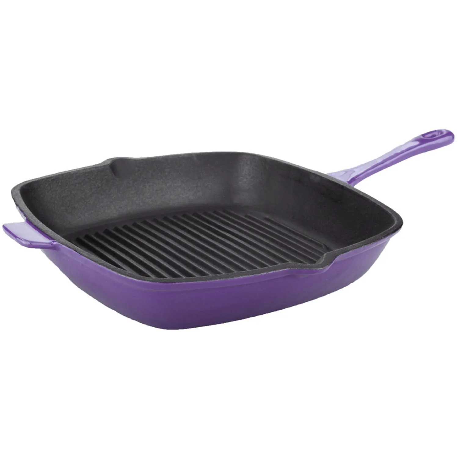 BergHoff Neo 11" Cast Iron Square Grill Pan, Purple