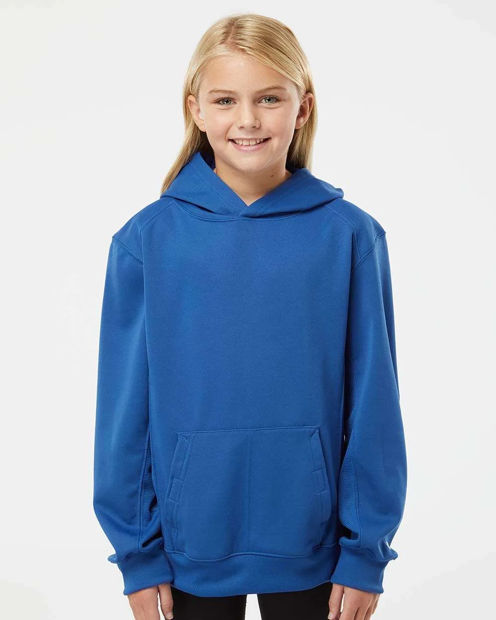 Badger Youth Performance Fleece Hooded Sweatshirt view 6