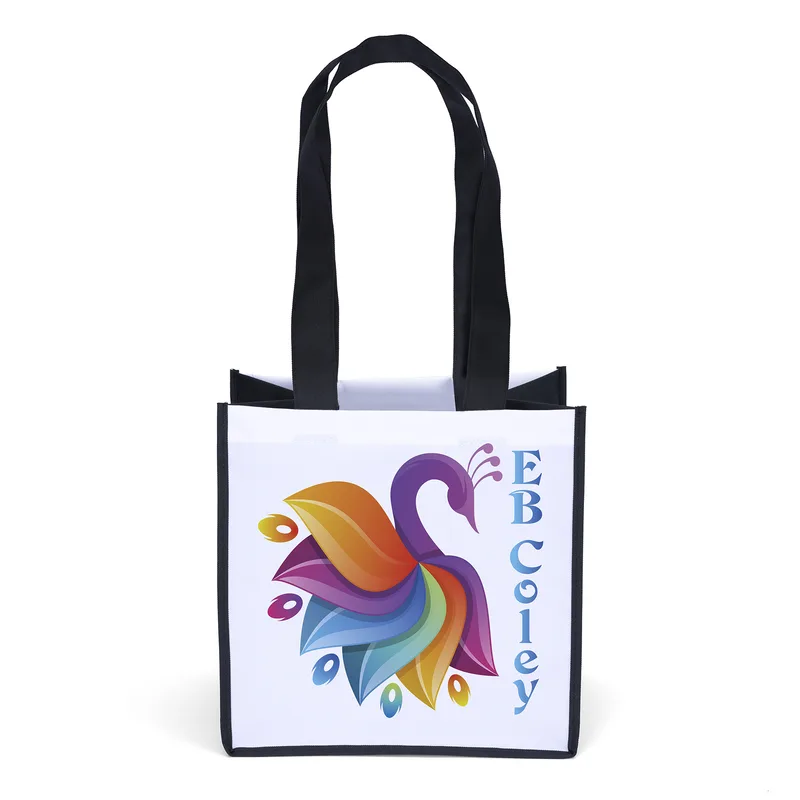 Carol™- Heavy-Duty Polyester Totes - Sublimation-2 Sides (12" x 8" x 12")