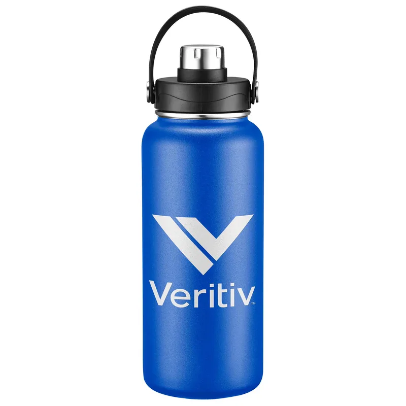 34oz Double-Wall Insulated Stainless Steel Water Bottle with Flip Spout view 4