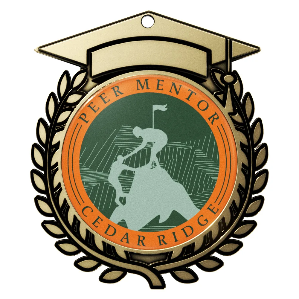 Vibraprint® Antique Graduation Insert Medallions (3")