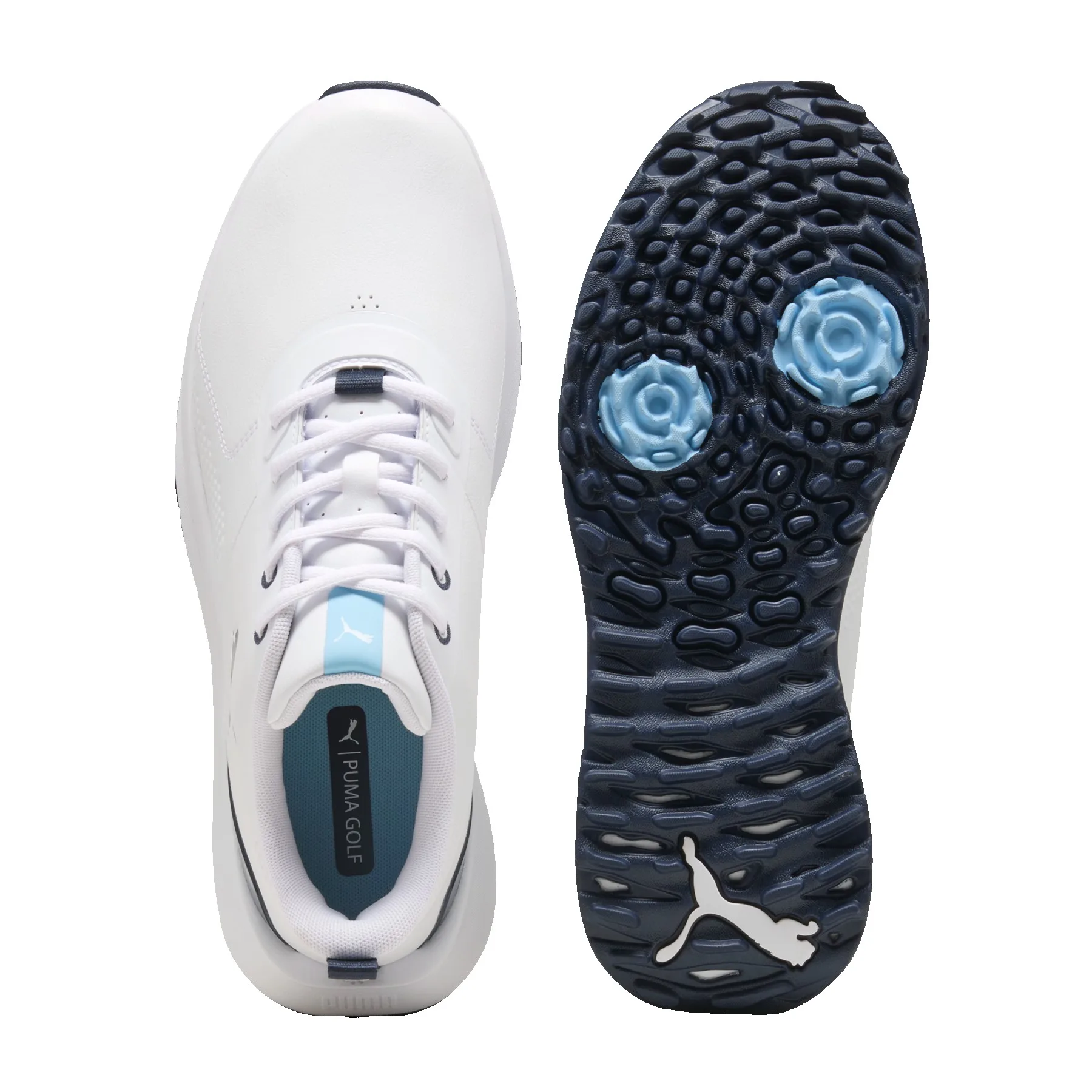Puma FUSION Grip 6 EVO Golf Shoes - Puma White/Puma Silver