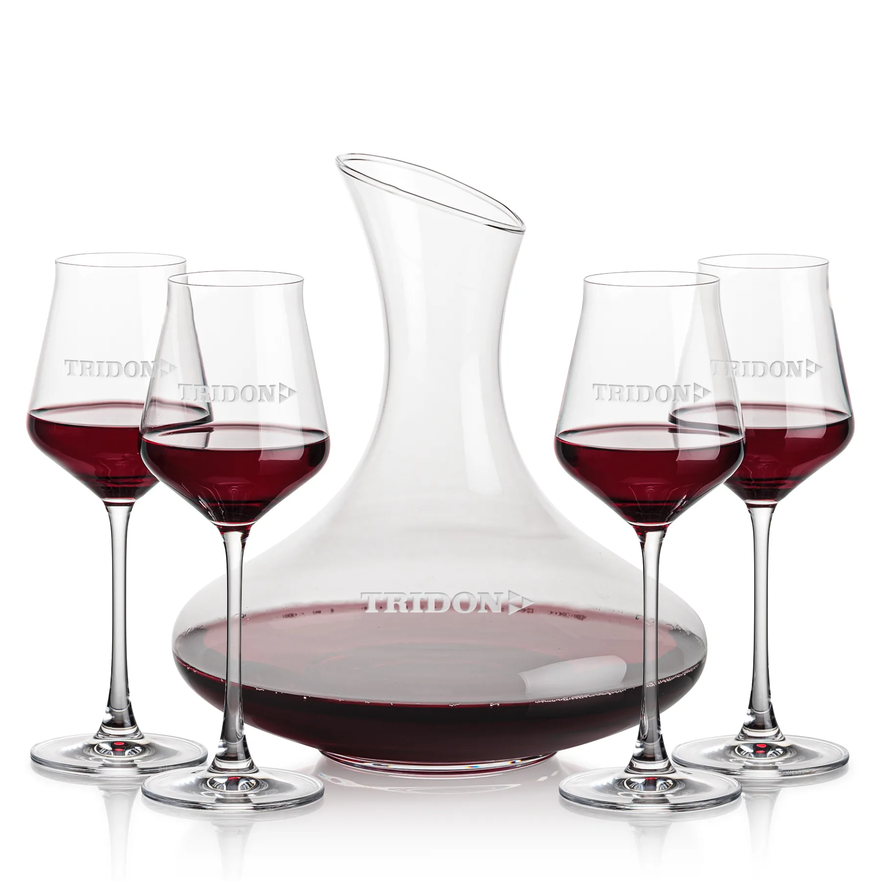 Carafe Stemmed Set, Bretton Set, Carafe & 4 Wine