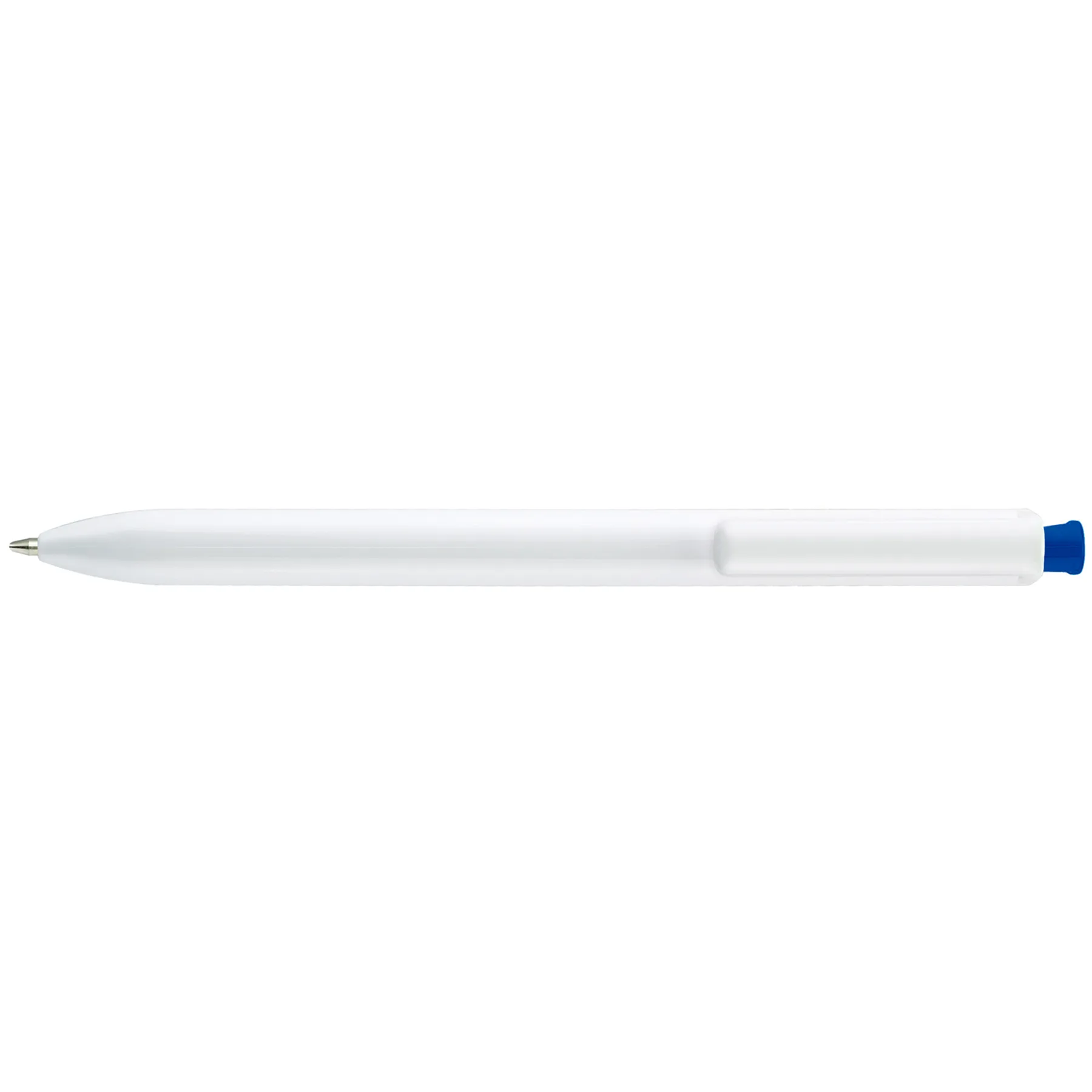 White/Blue Blank Front View