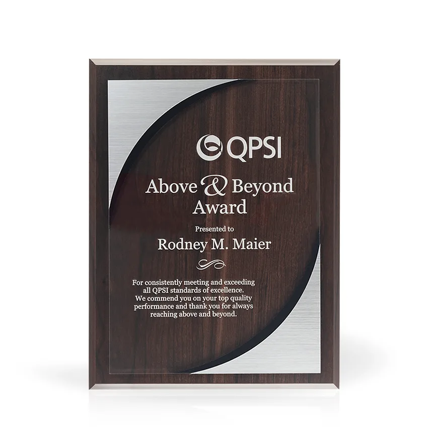 Ellipse Wood & Acrylic Plaque, 9" x 12" view 3