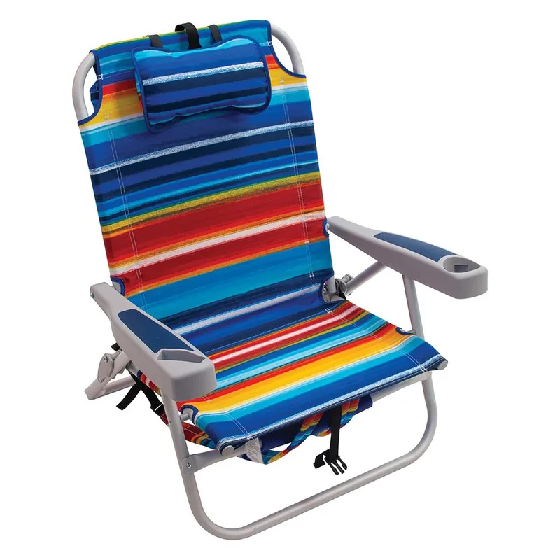Rio 4-Position Backpack Beach Chair W Cooler