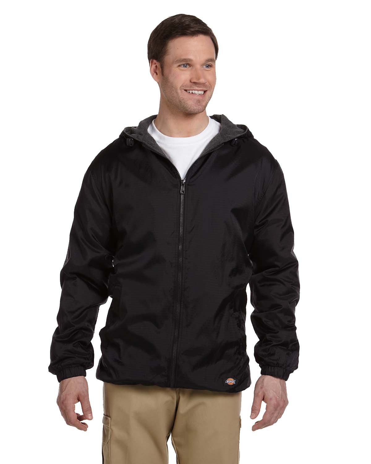 Williamson-Dickie Mfg Co Men's Fleece-Lined Hooded Nylon Jacket