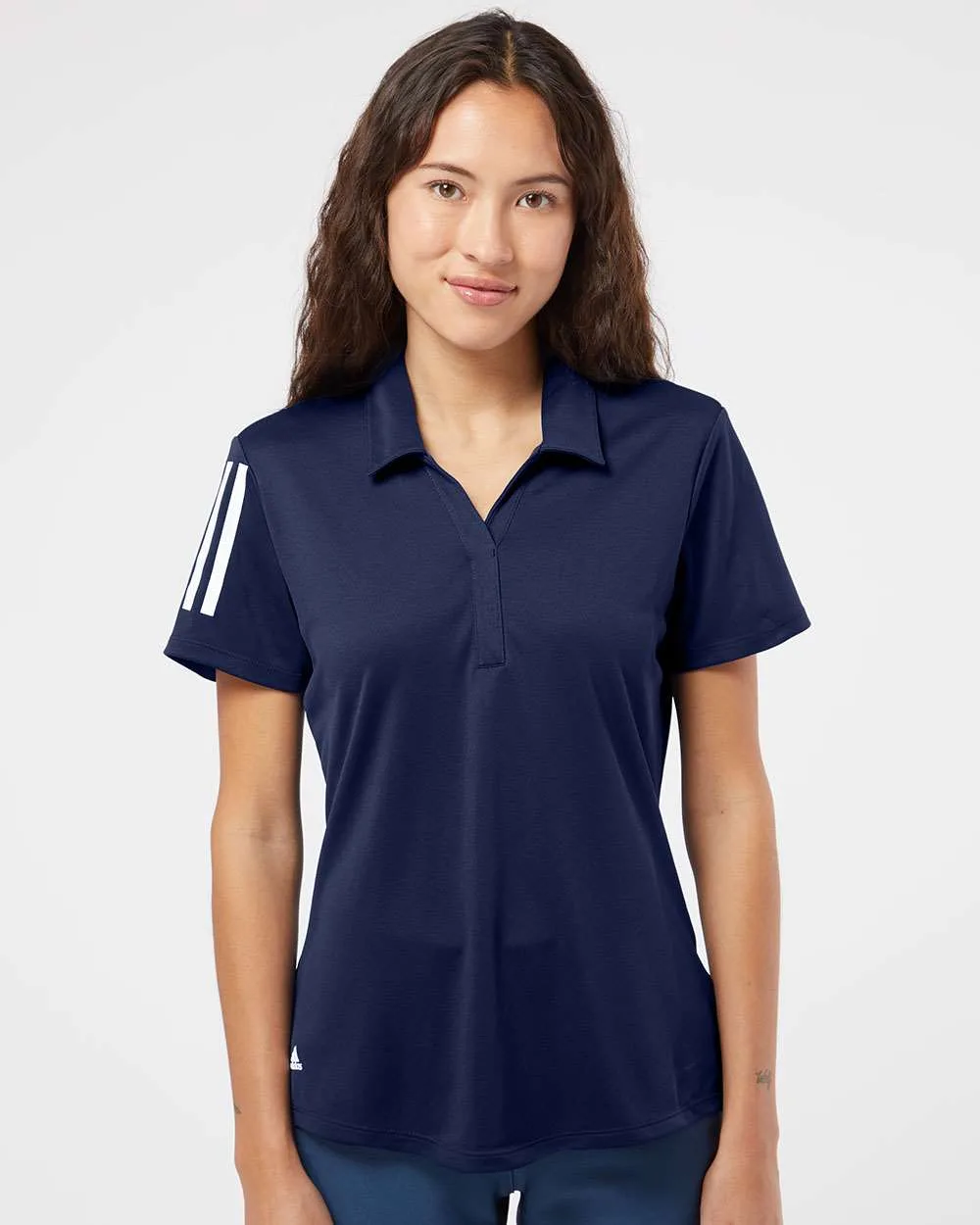 Adidas® Women's Floating 3-Stripes Polo view 4