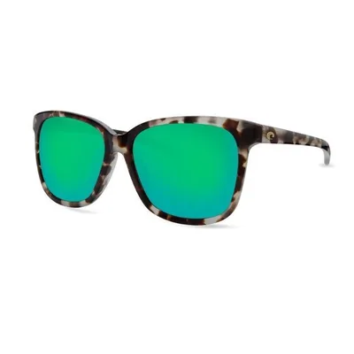 Costa Del Mar May Sunglasses - (Frame) Shiny Tiger Cowrie; (Lens) Green Mirror, 580G