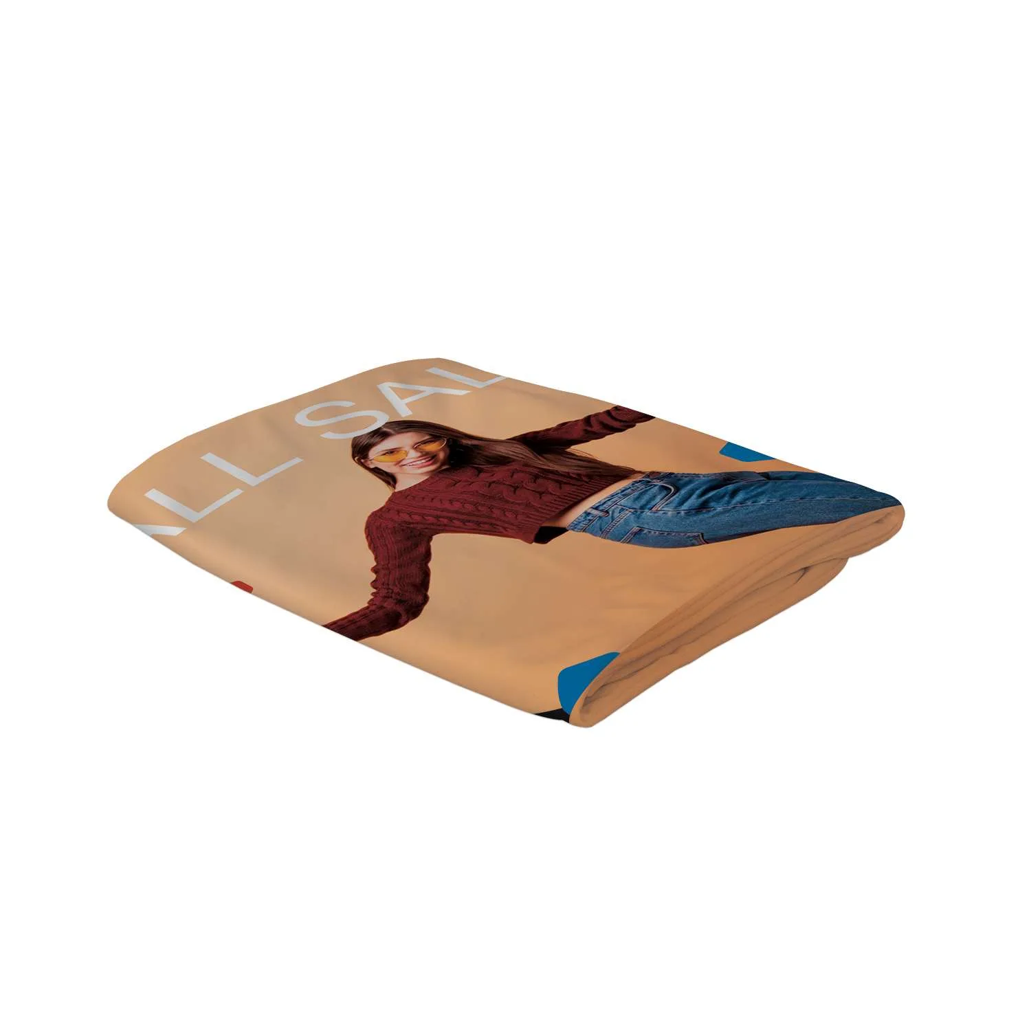 5' Straight Splash 4-Sided Graphic Panel (Poly Knit)