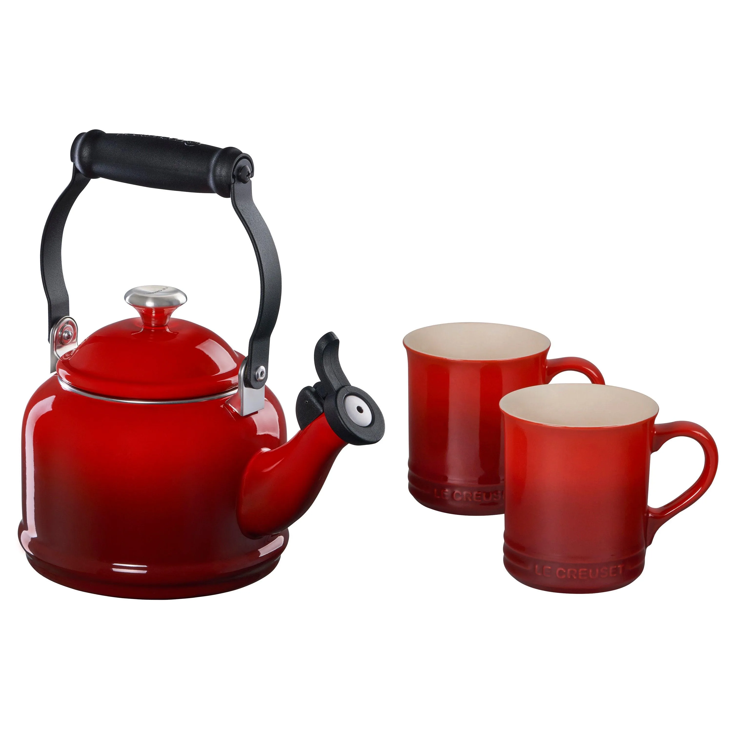 Le Creuset Demi Kettle & Mug Set Cerise