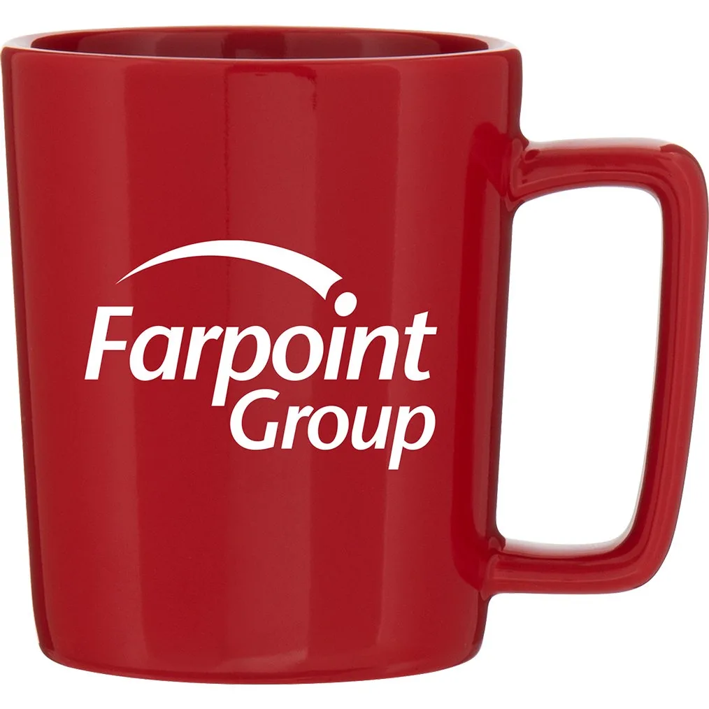 14 oz Madrid Ceramic Mug (Red)
