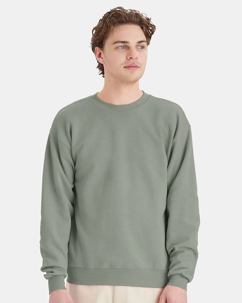 Hanes® Unisex EcoSmart® Crewneck Sweatshirt view 2