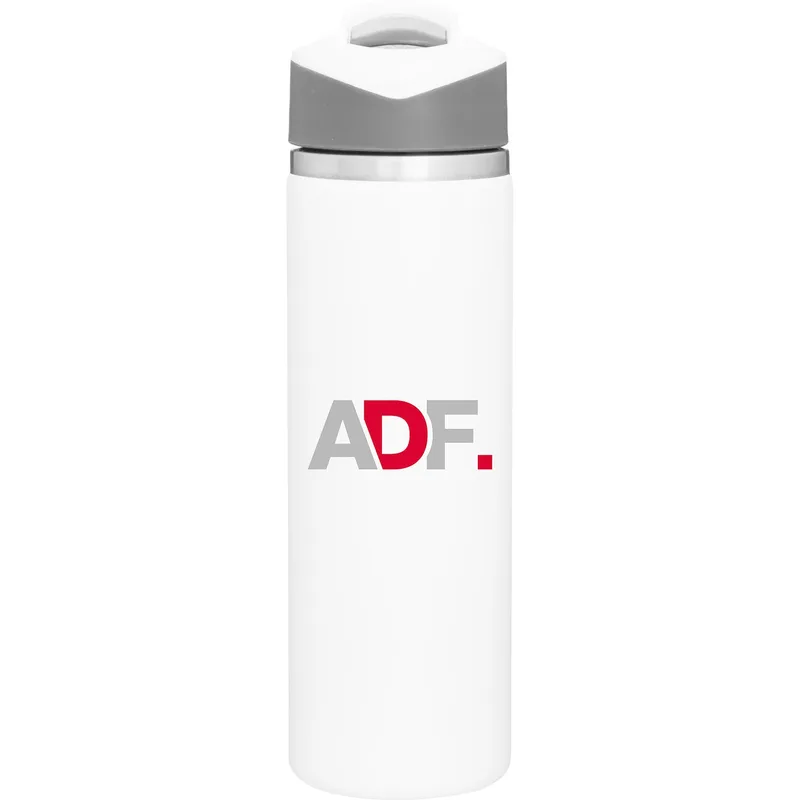 20.9 oz h2go Pilot Travel Tumbler (Matte White)
