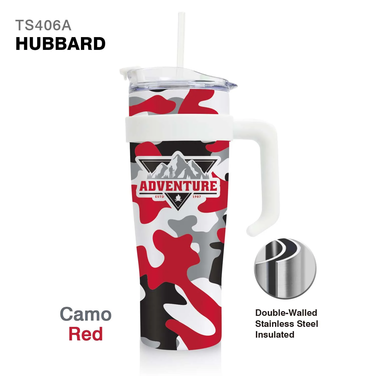 40 Oz. Hubbard Handle Mug Tumbler view 7