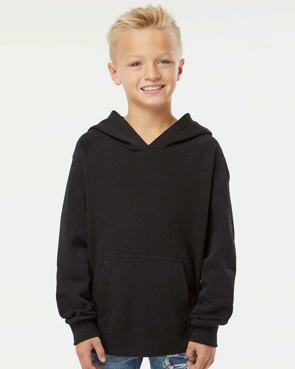 Independent Trading Co.® Youth Lightweight Special Blend Raglan Hooded Sweatshirt