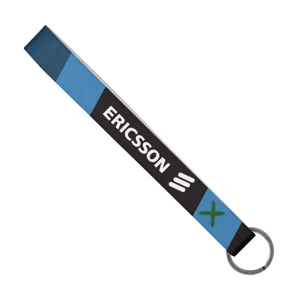 Strickland Dye-Sublimated Felt Wrist Keychain w/ Metal Split Ring view 2