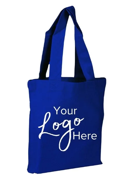 Small Sheeting Tote Bag w/1.5" Gusset (8"x8"x1.5") view 2