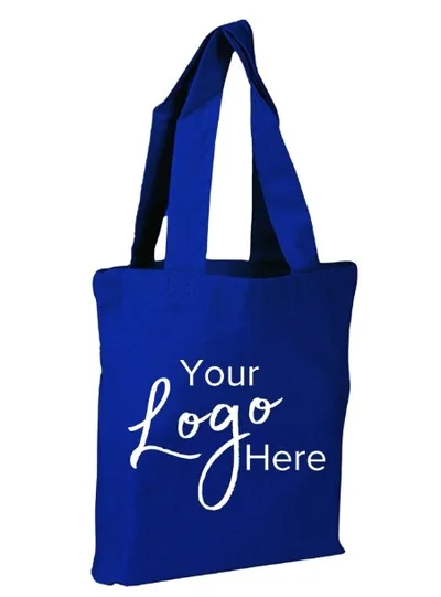 Small Sheeting Tote Bag w/1.5" Gusset (8"x8"x1.5")
