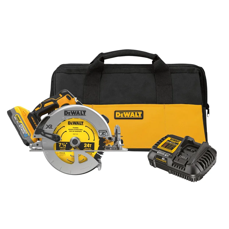 DeWalt 20V Max Xr 7-1/4" Circular Saw Kit W/ Powerstack 5.0Ah Battery