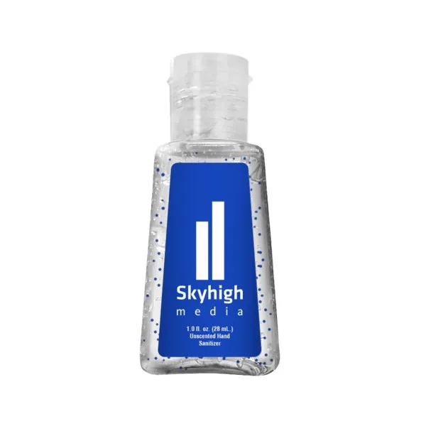 1 oz Single Color Moisture Bead Sanitizer in Trapezoid Bottle view 2