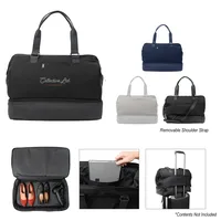 The Weekender Travel Bag With Drop Bottom — Black