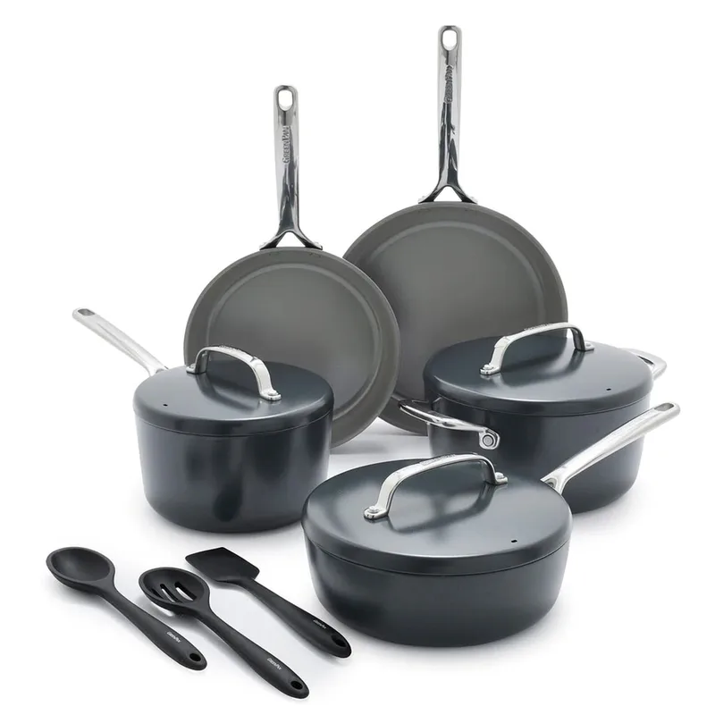 GreenPan GP5 Colors Ceramic Nonstick 11-Piece Cookware Set