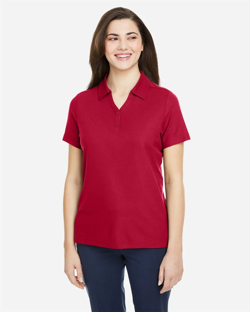 CORE365™ Women's Fusion ChromaSoft™ Short Sleeve Pique Polo Shirt view 2