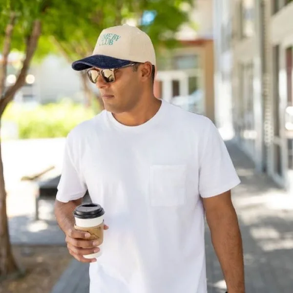 5-Panel Hat - Curved Brim - Structured - Corduroy