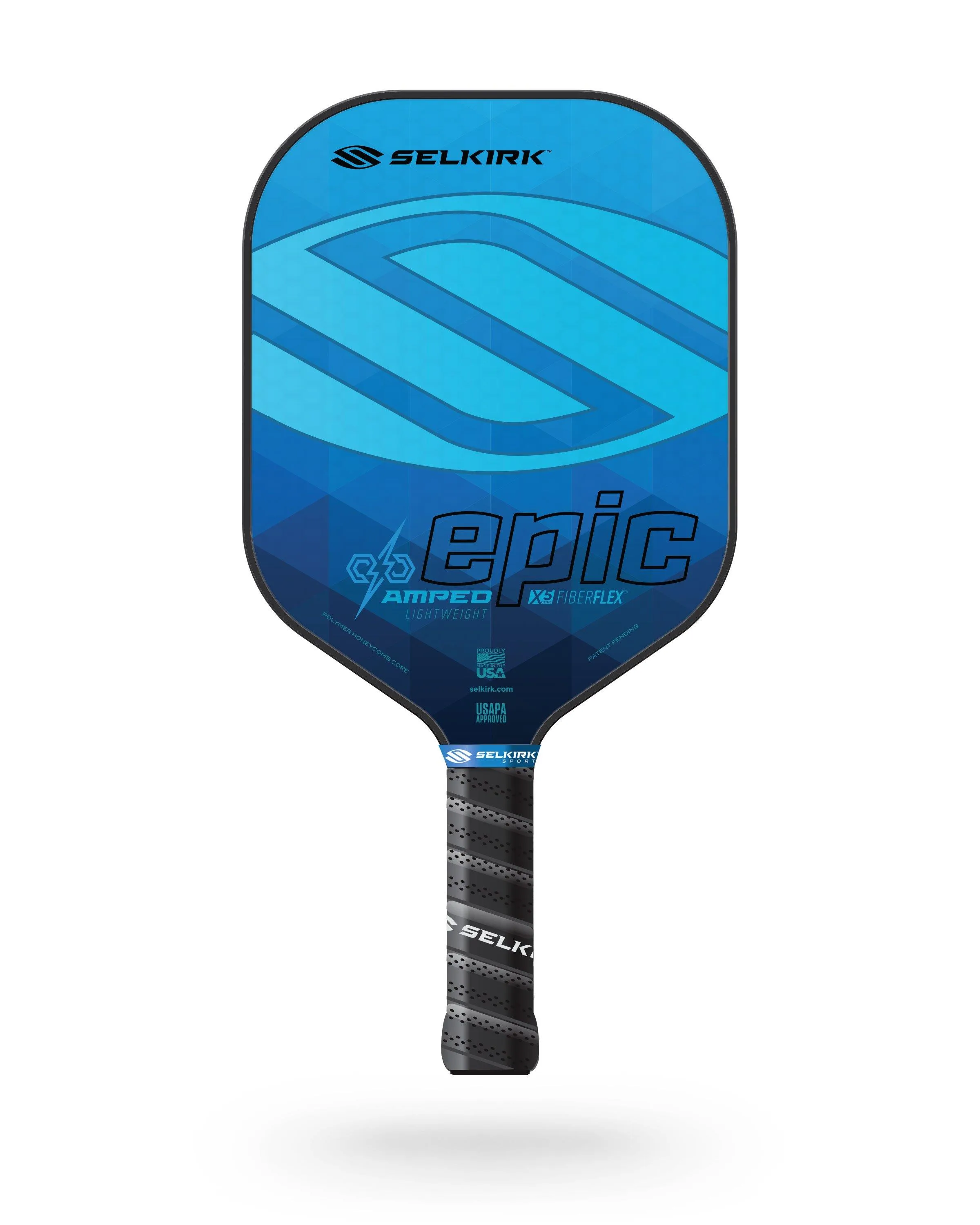 Selkirk Amped Epic Lightweight Sapphire Blue Pickleball Paddle