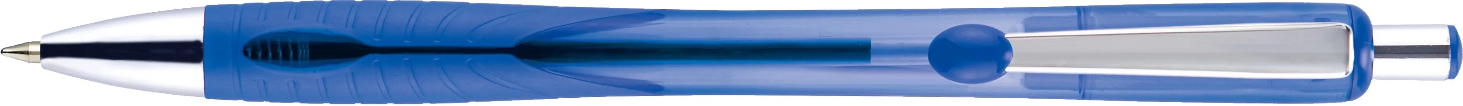 Translucent Blue/Silver Blank Clip View