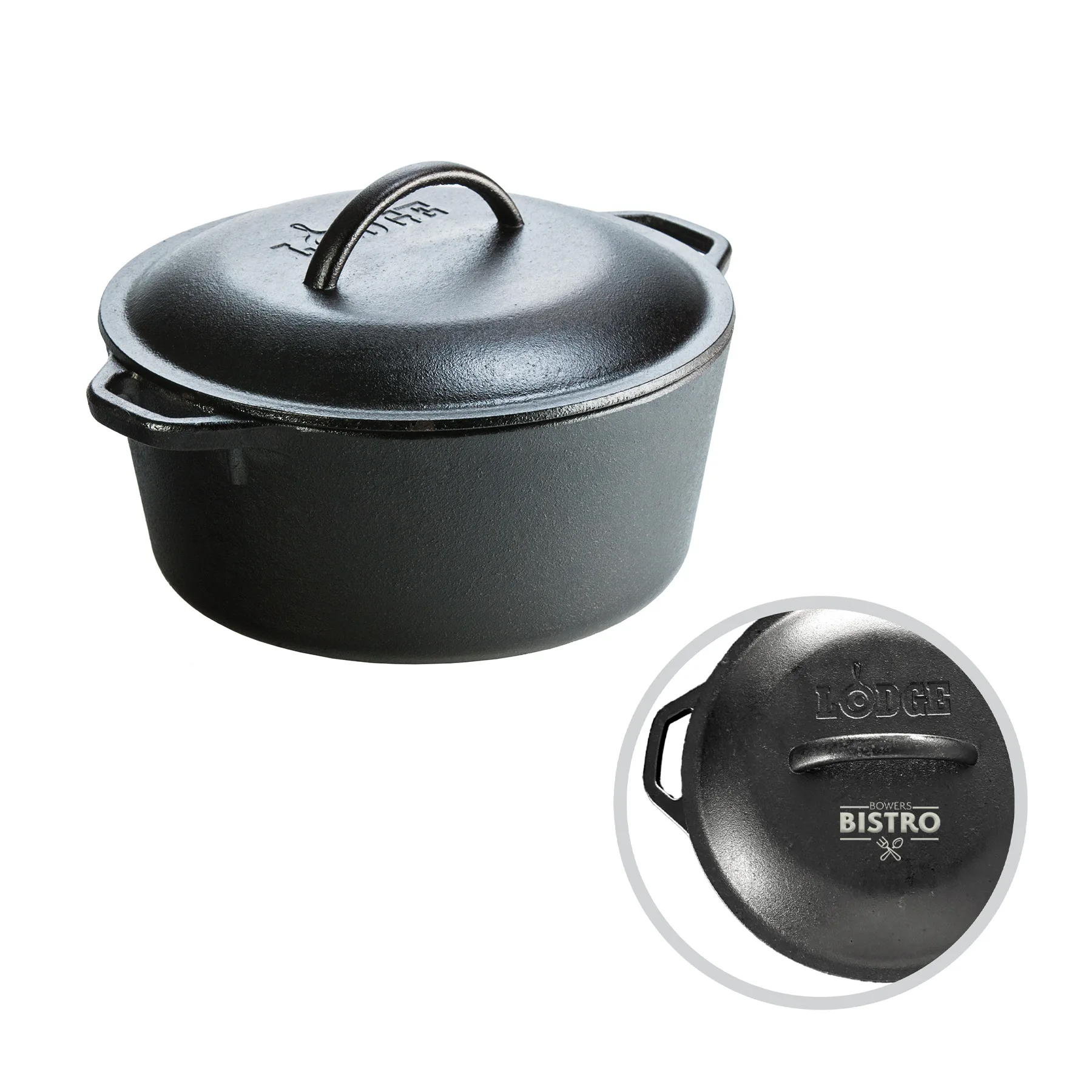 Lodge - 5-Quart Cast Iron Dutch Oven