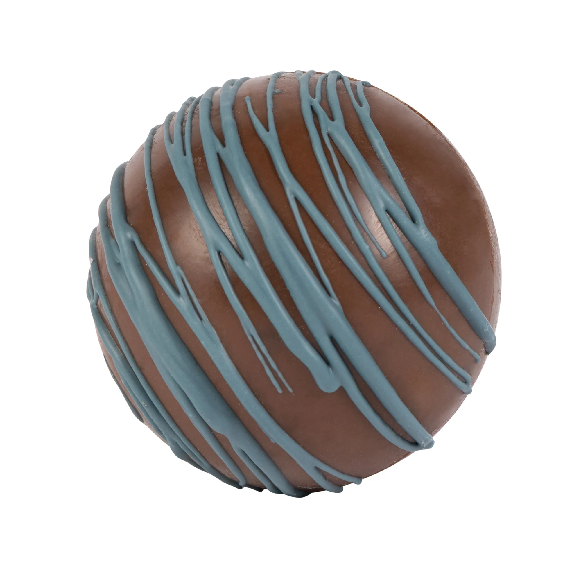 Blue Drizzle Hot Chocolate Bomb in Full Color Gift Box view 2
