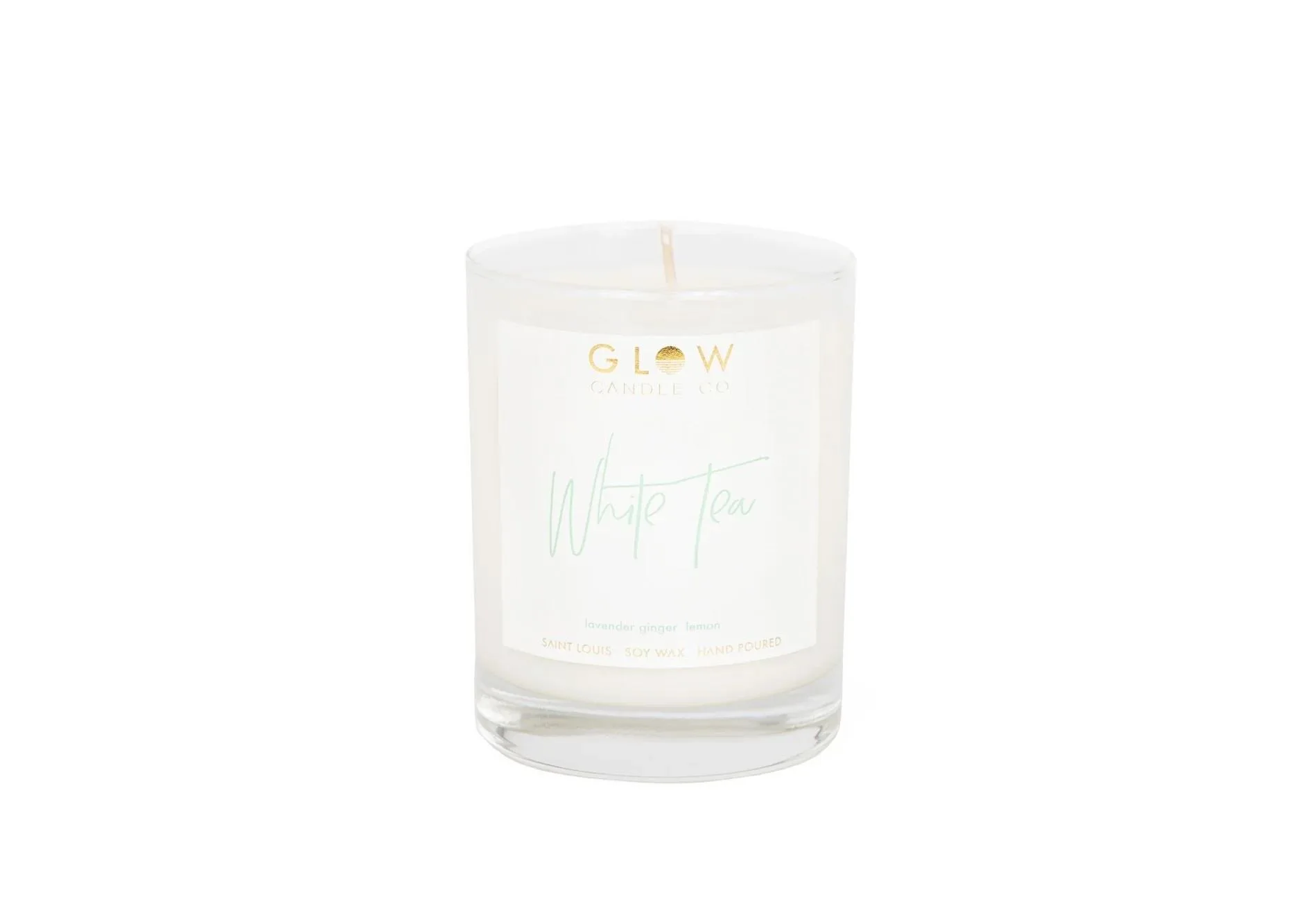 Glow Candle Company 14Oz White Tea Soy Candle