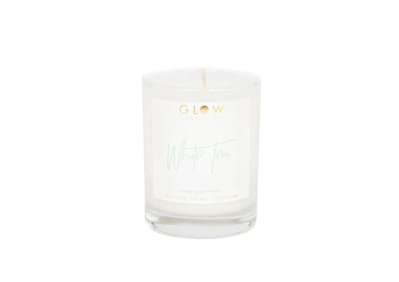 Glow Candle Company 14Oz White Tea Soy Candle
