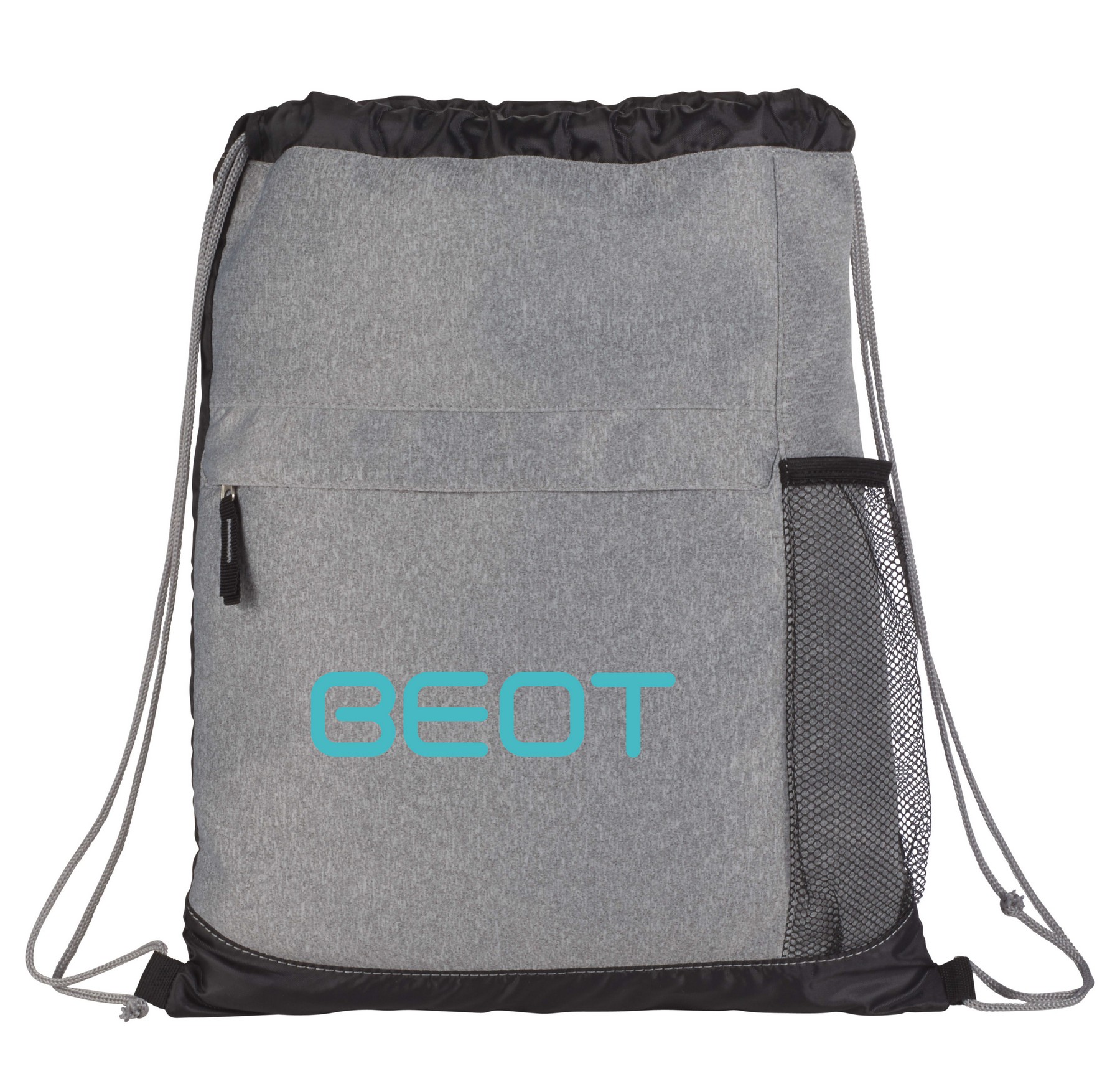 Heather Melange Drawstring Bag
