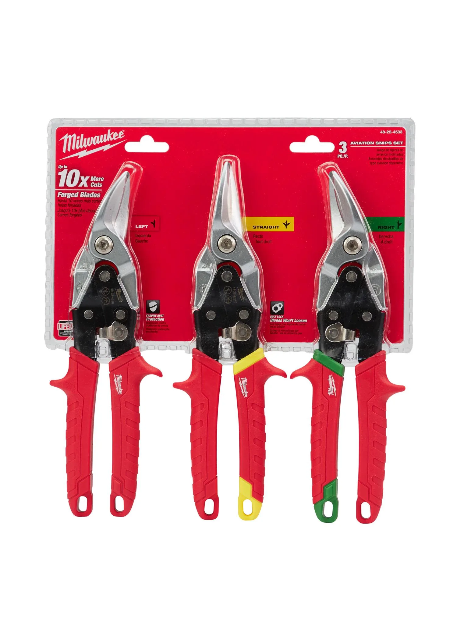 Milwaukee 3Pc Aviation Snip Set