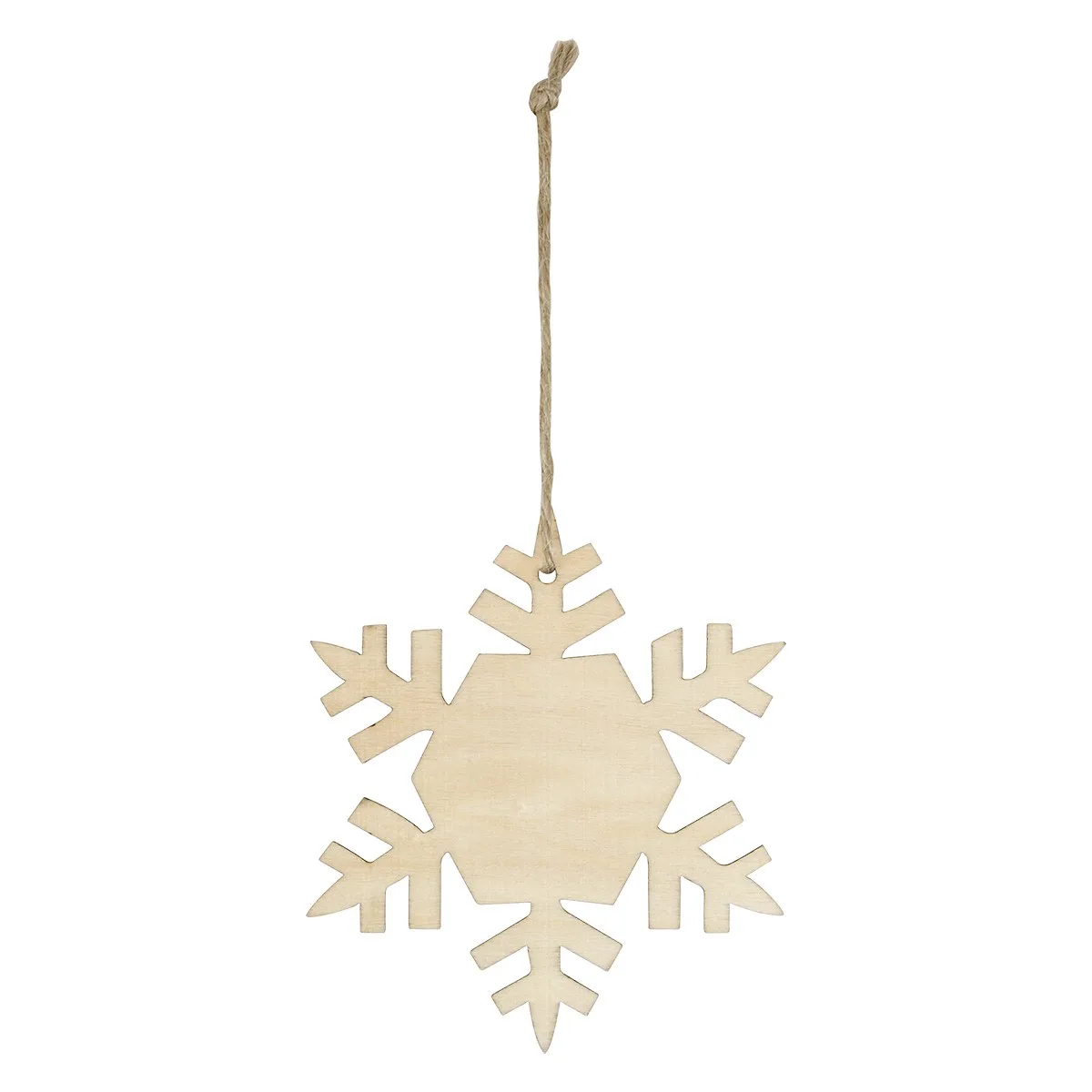 Wood Ornament - Snowflake view 3