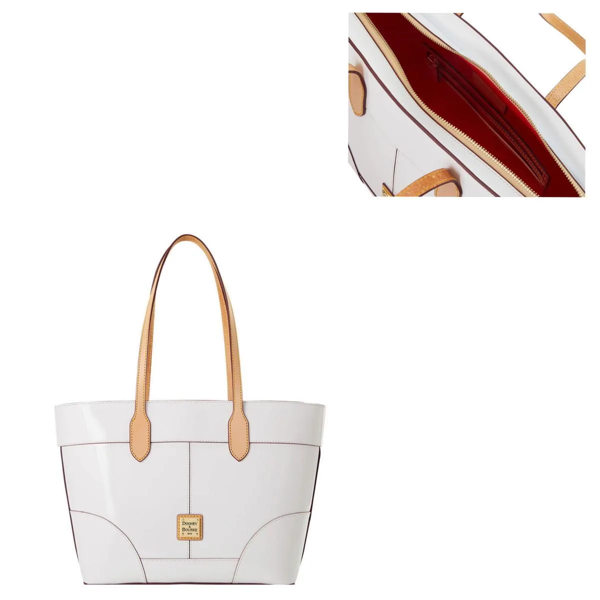 Dooney & Bourke White Patent Tote