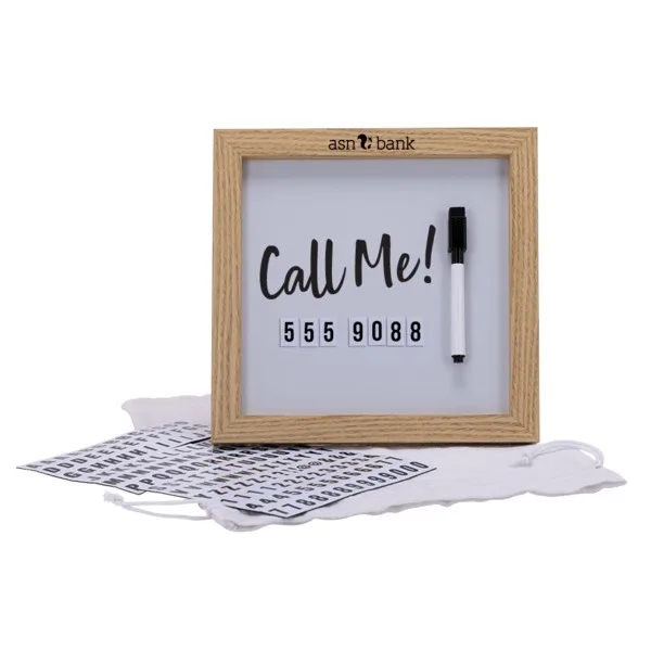 Magnetic Letter White Board with Wood Frame view 4