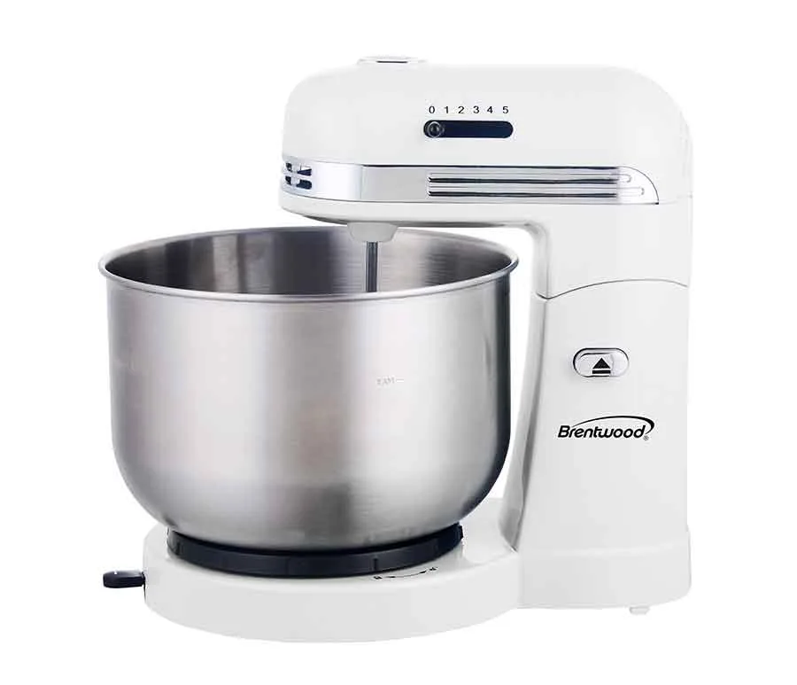 White 5 Speed Retro Stand Mixer