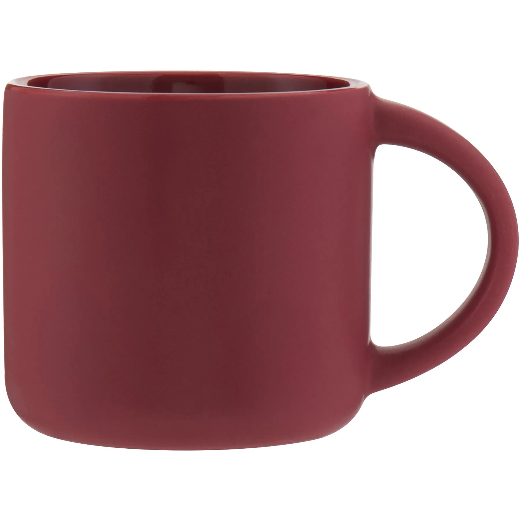 20 oz Minolo Ceramic Coffee Mug (Matte Maroon) view 2