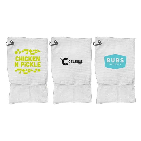 Pickle Pocket Waffle Towel with Black Corner Hook