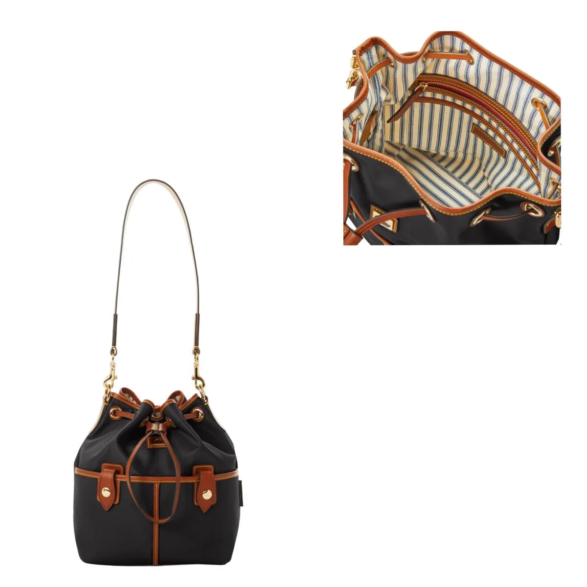 Dooney & Bourke Black Wayfarer Drawstring