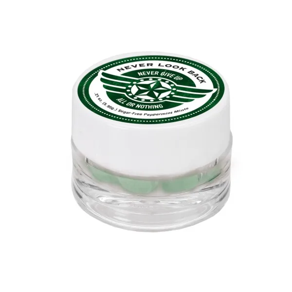1" x 1 1/2" Single Jar Cap with Mints view 2